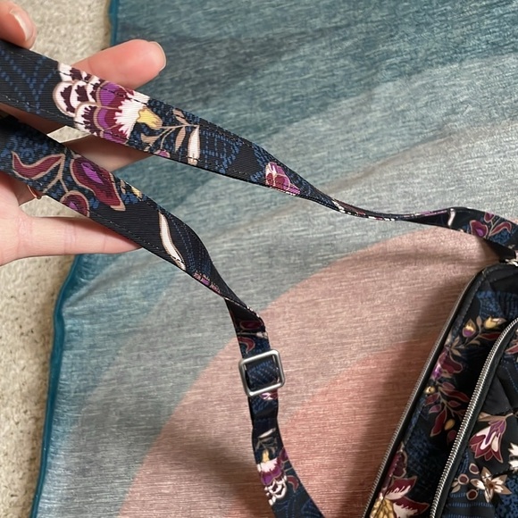 Vera Bradley Floral Boho Shoulder Satchel - Picture 8 of 11